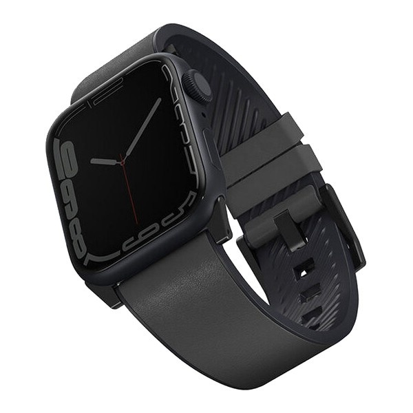 умные часы, apple watch, черный ремешок, запястье