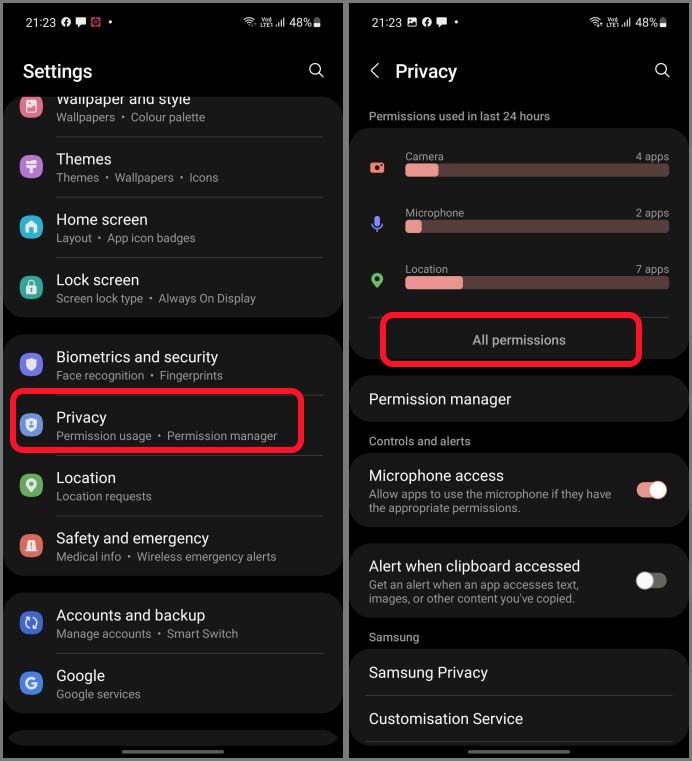 phone screen,privacy settings,app tracking