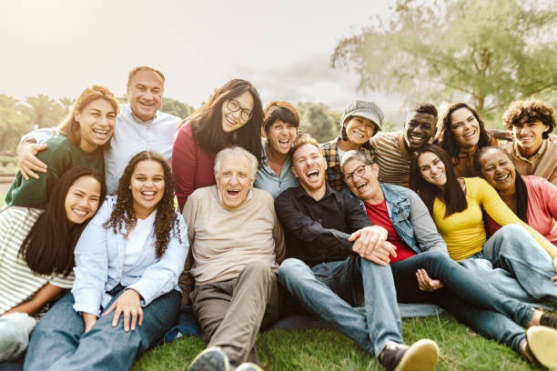 family smiling and healthy