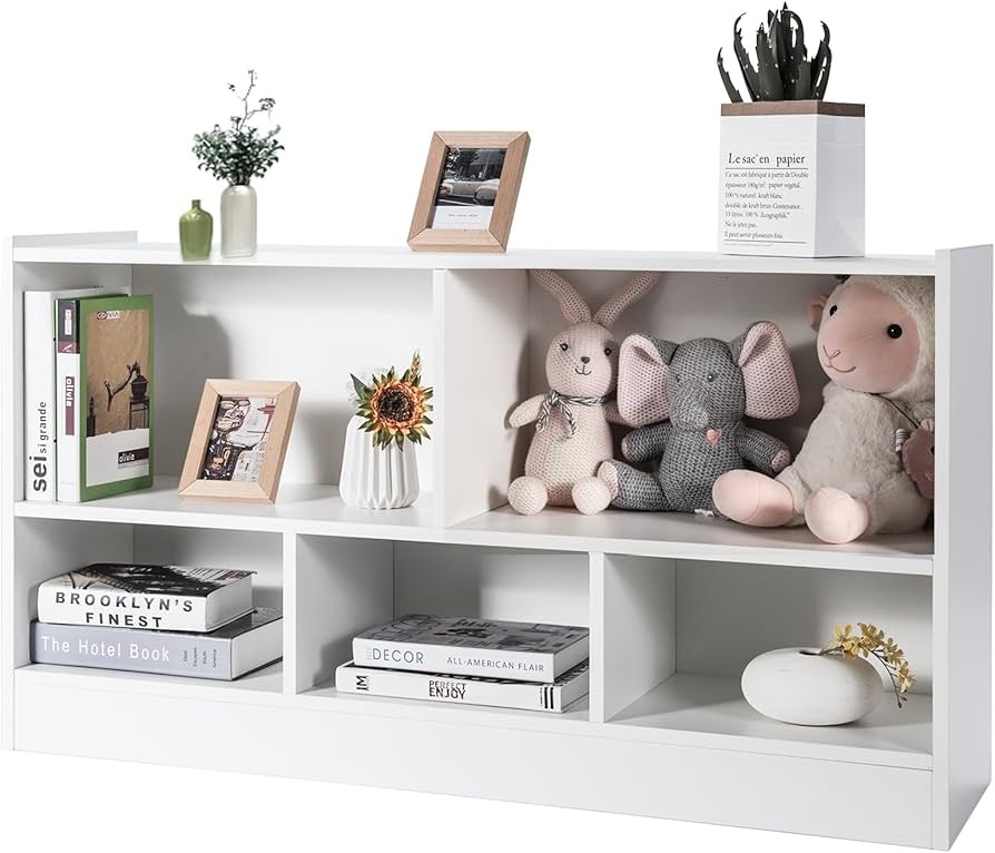 shelves,white,organized,figures