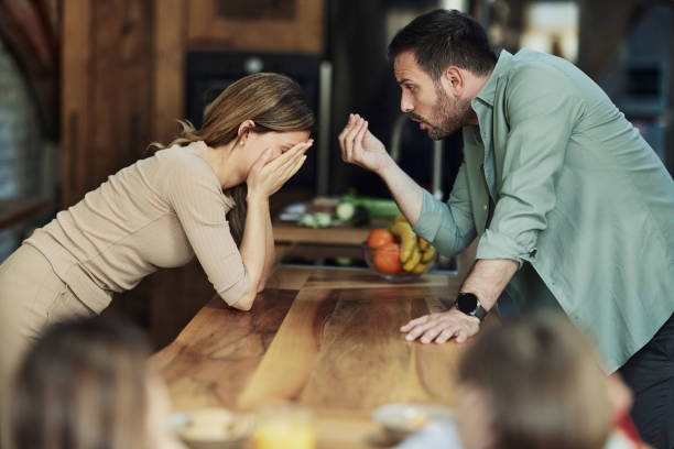 couple arguing, stressed, frustrated
