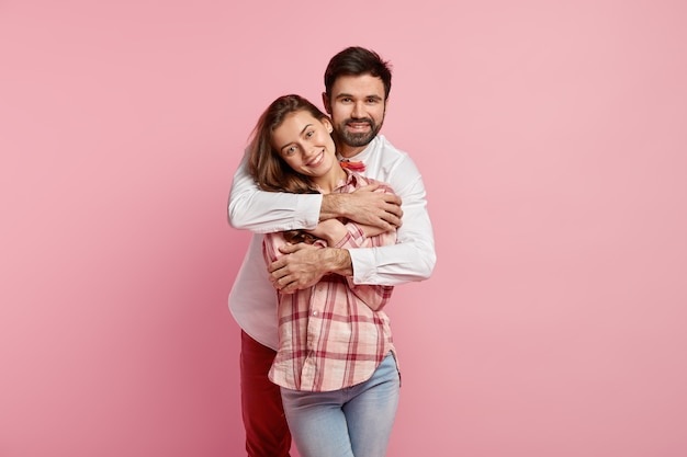 couple hugging, happy, supportive