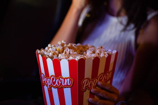 movie theater, popcorn, people, dark