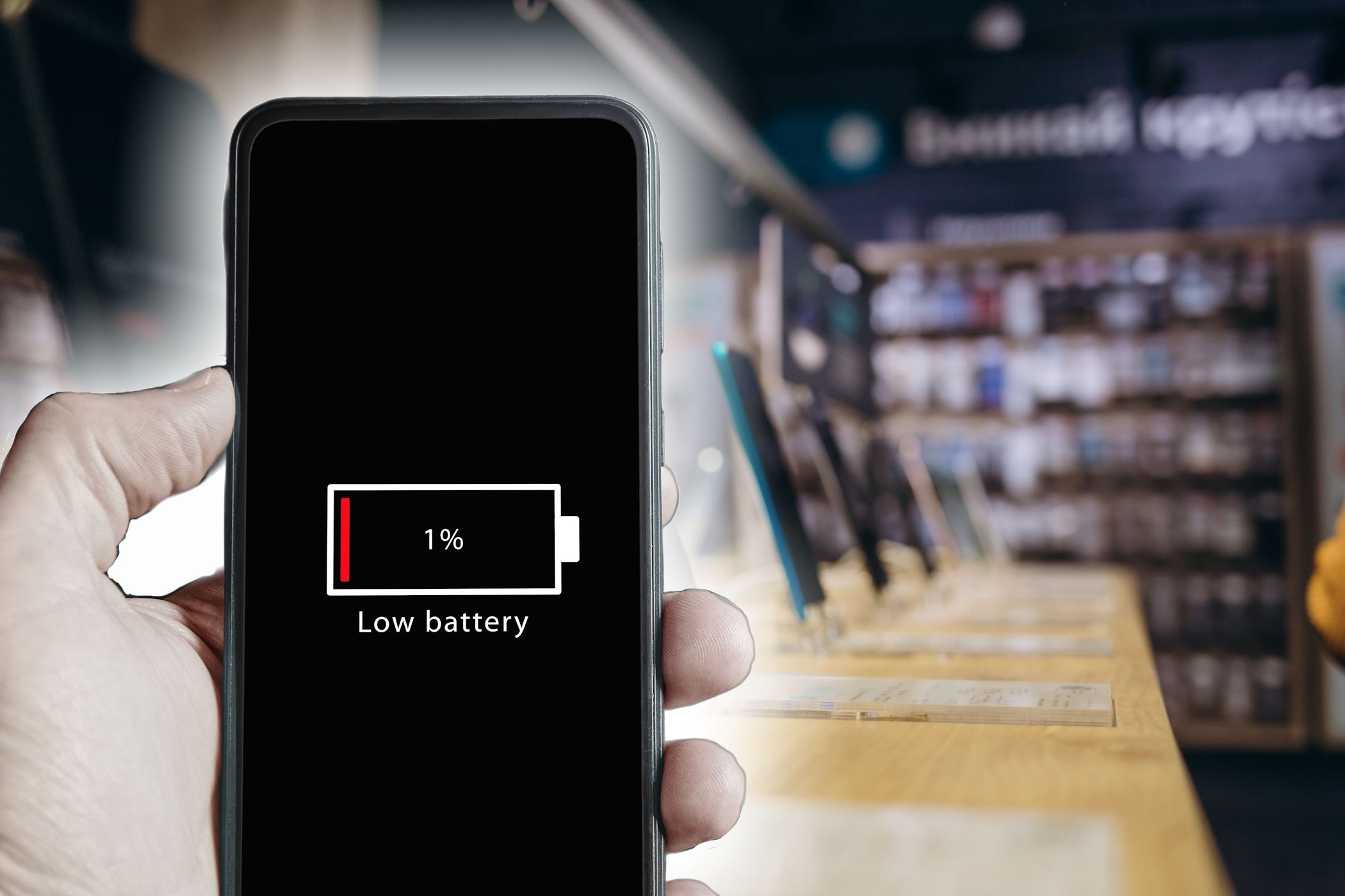 smartphone battery draining quickly, frustrated user