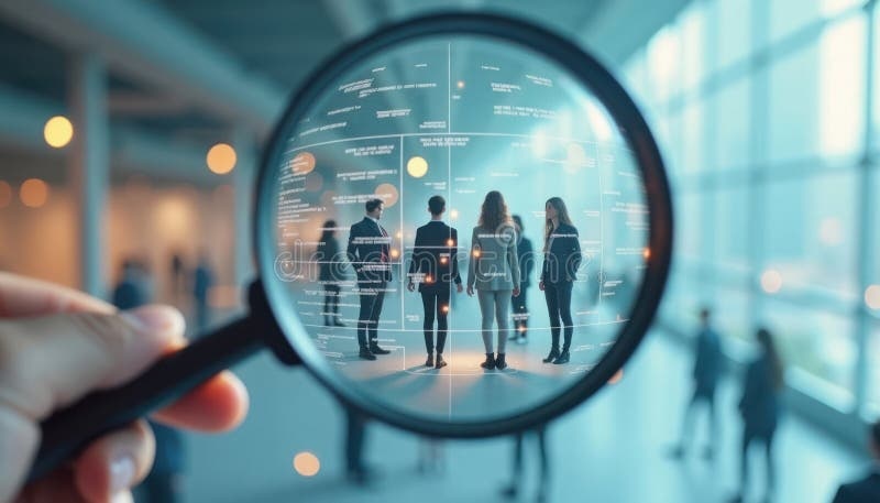 magnifying glass,observation,people,communication