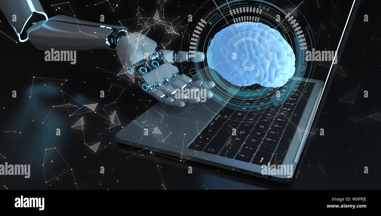 writer,laptop,ai,brain