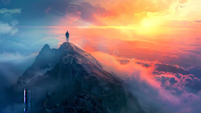 mountain,sunrise,tranquility,contemplation