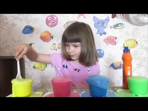 домашний вулкан, пищевая сода, уксус, краска, пена, ребенок