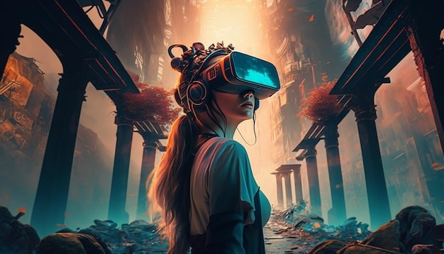 virtual actor, AI generated character, futuristic movie