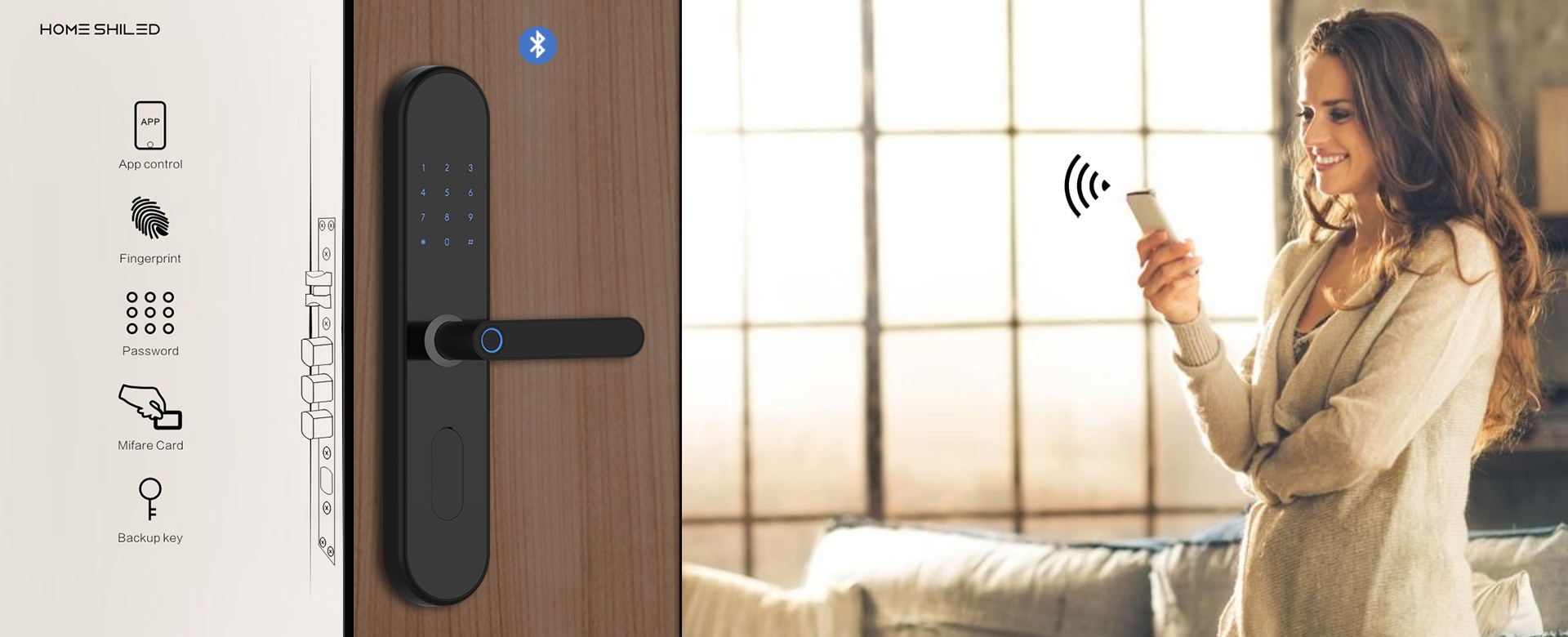 privacy settings, smart home, lock, shield