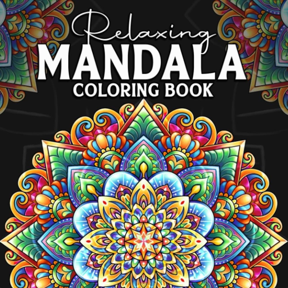 coloring book, adult, mandala, relaxation