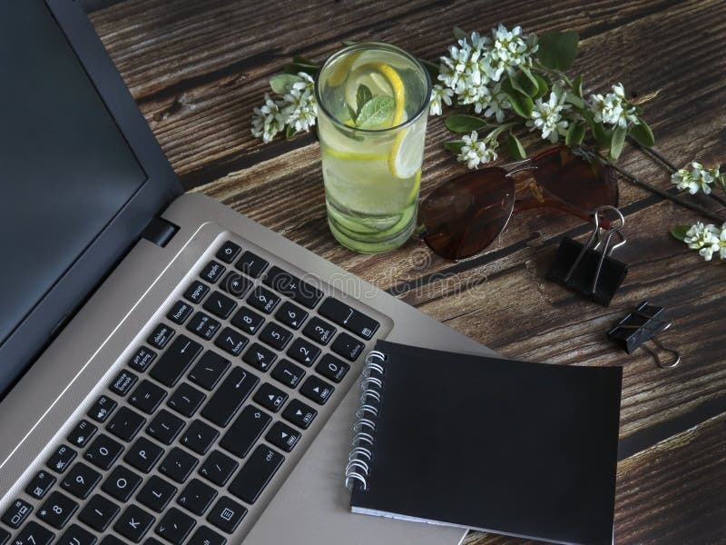 remote work, laptop, coffee, freedom