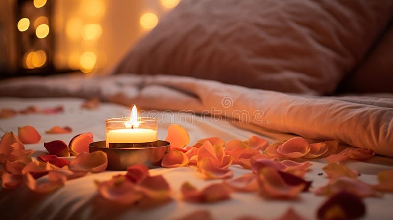 bedroom, candles, aromatherapy, romantic atmosphere