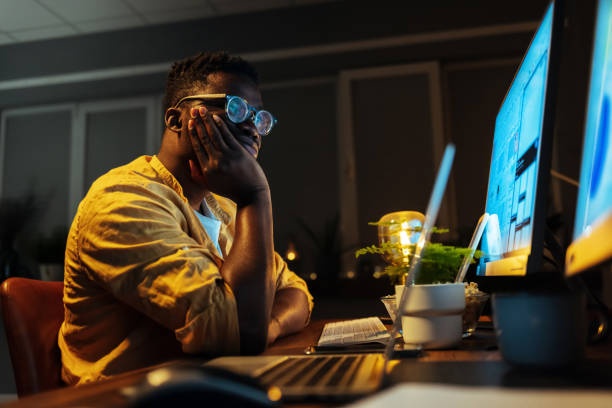 programmer,tired,computer,dark