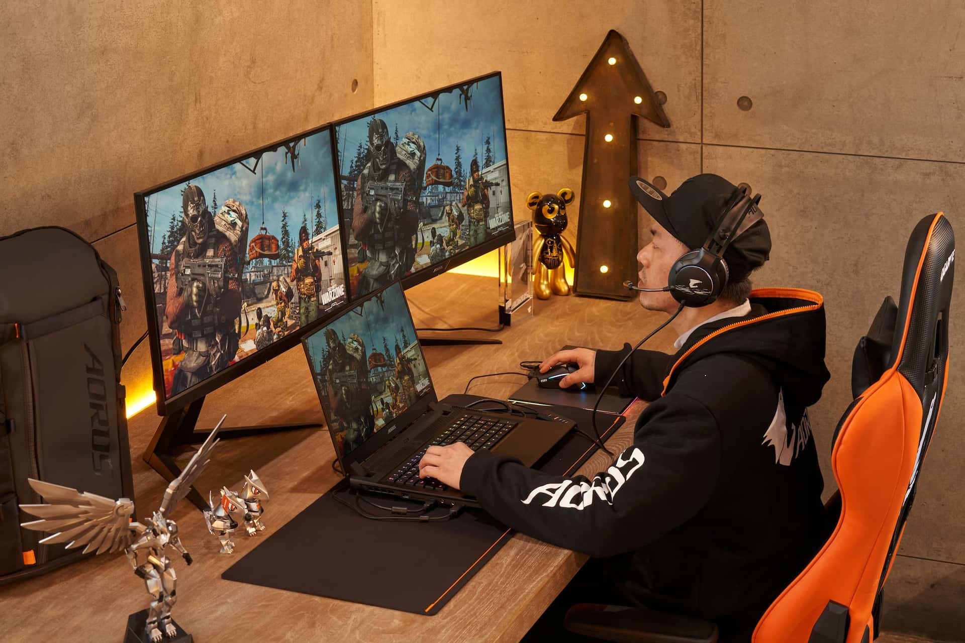 Gamer researching game reviews on laptop