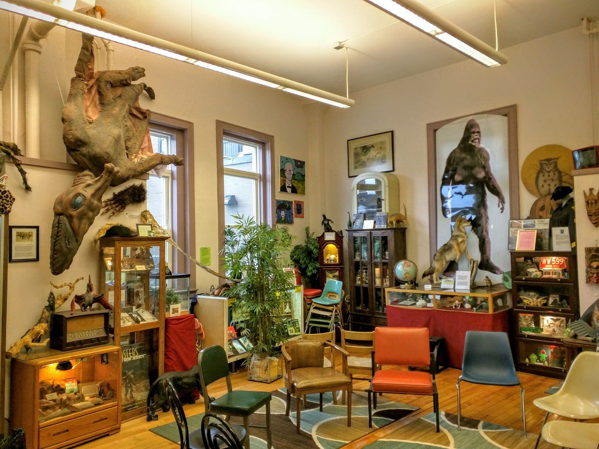 collage of strange museum exhibits