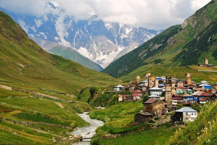 mountains,georgia,village