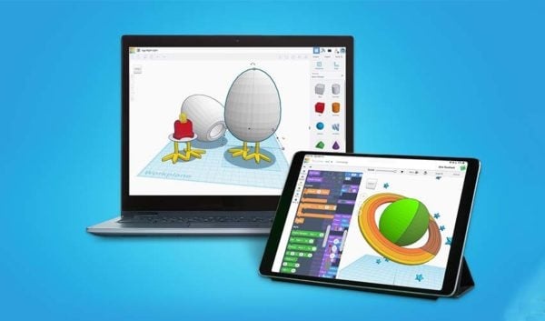 laptop,screen,3d modeling software,tinkercad