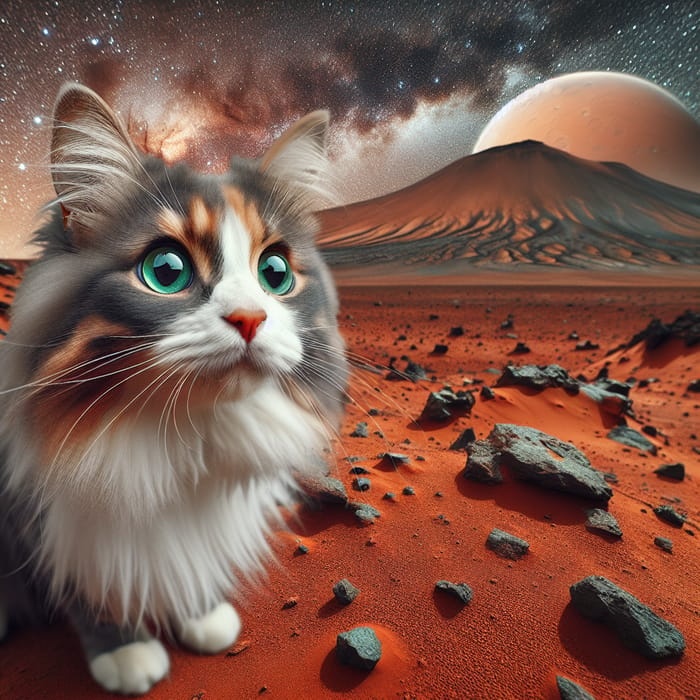 AI,image generator,cat,astronaut,mars