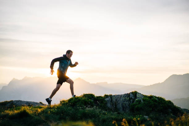 athlete, running, determination, sunlight
