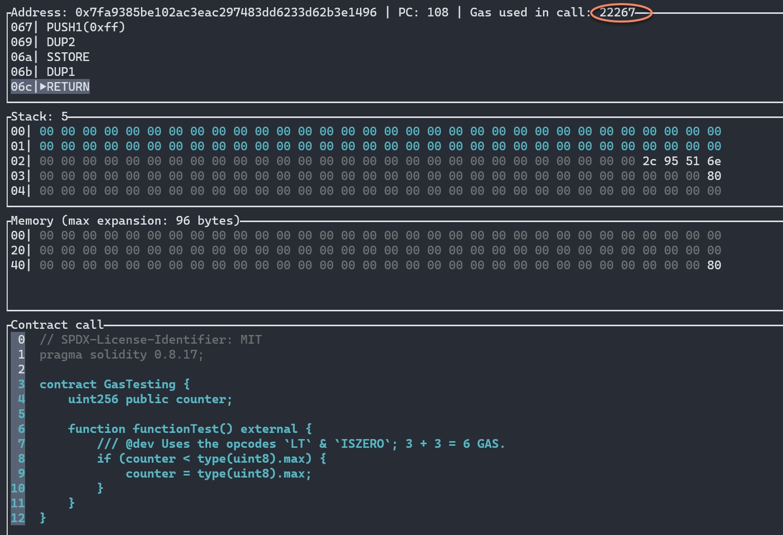gas optimization tools screenshot