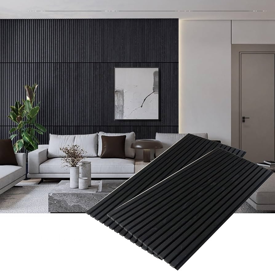 acoustic panels on wall, small apartment, cozy corner