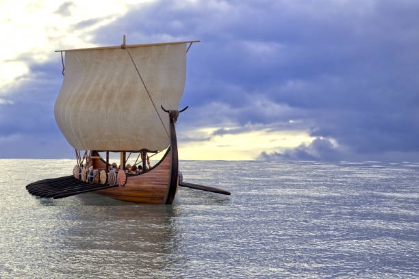 viking ship, longship, replica ship, ocean