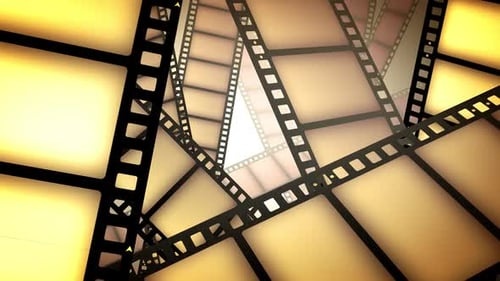 film reel, digital code, futuristic, cinematic