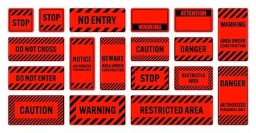 warning sign,danger,red,black