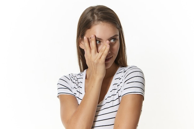 woman, stressed, worried, hands on face