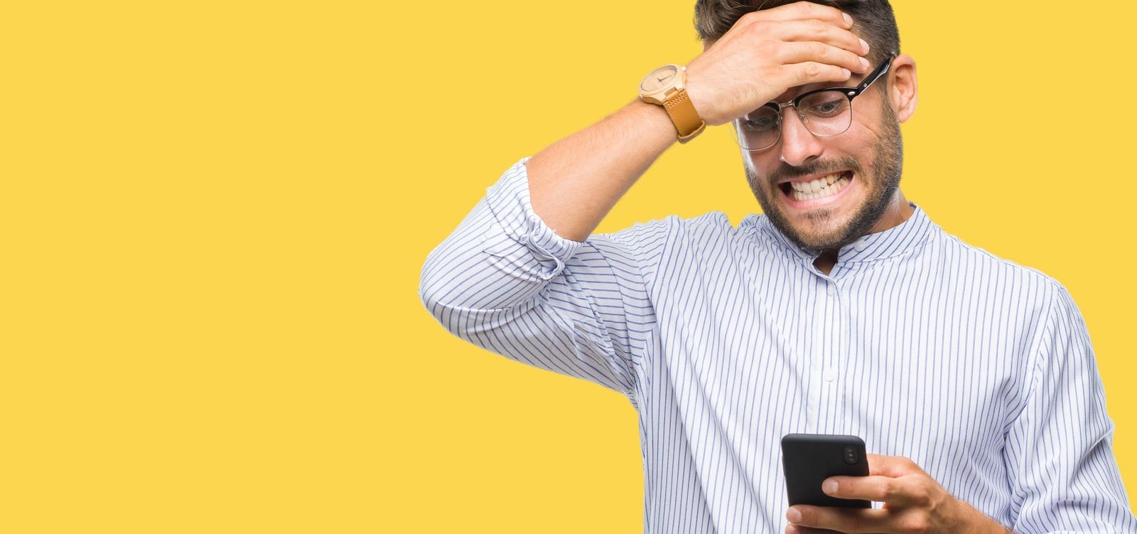 person looking at phone screen overwhelmed by notifications