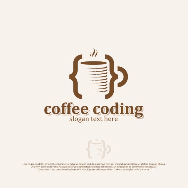 coffee cup, java code, developer