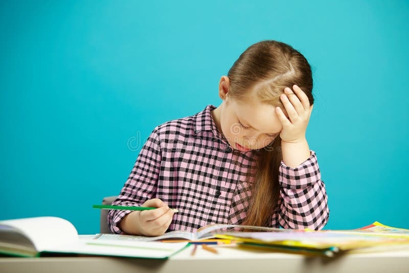 child, homework, frustrated, desk