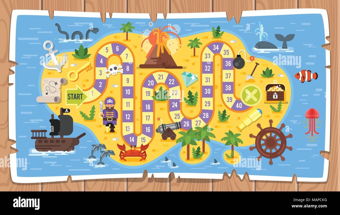 child, quest, map, treasure