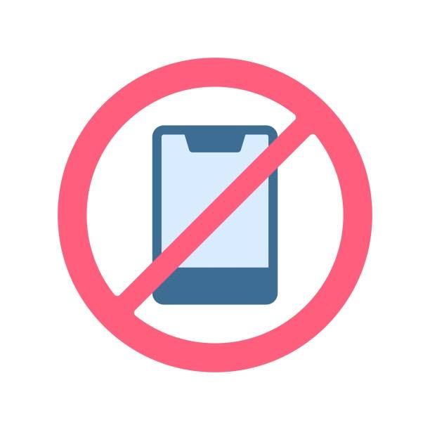phone screen with notification icons crossed out, peaceful, calm