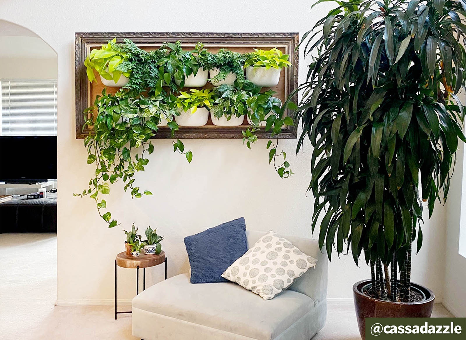 old furniture,vertical garden,plants,upcycled