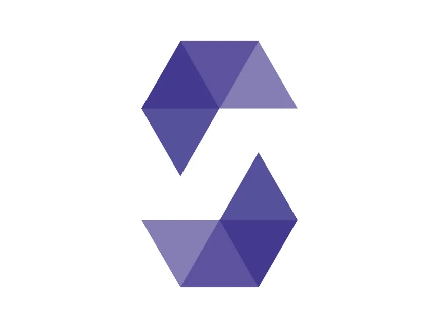 Solidity logo, blockchain, code