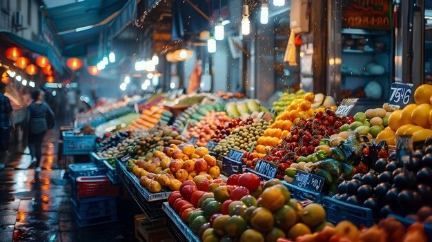 street food,local market,colorful,delicious