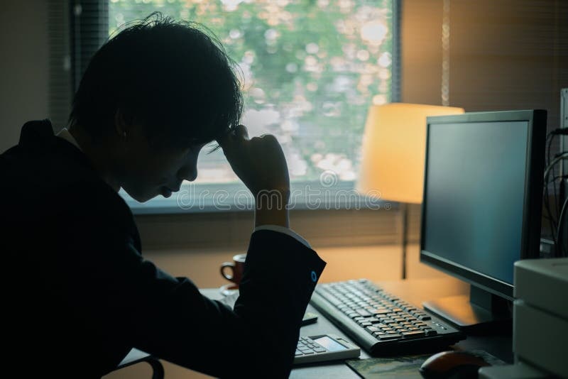 person,computer,stressed,work