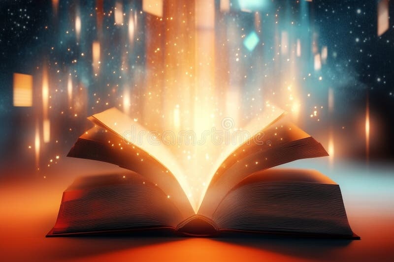 open book, light, knowledge, history