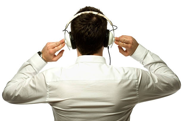 headphones, listening to music, audio equipment