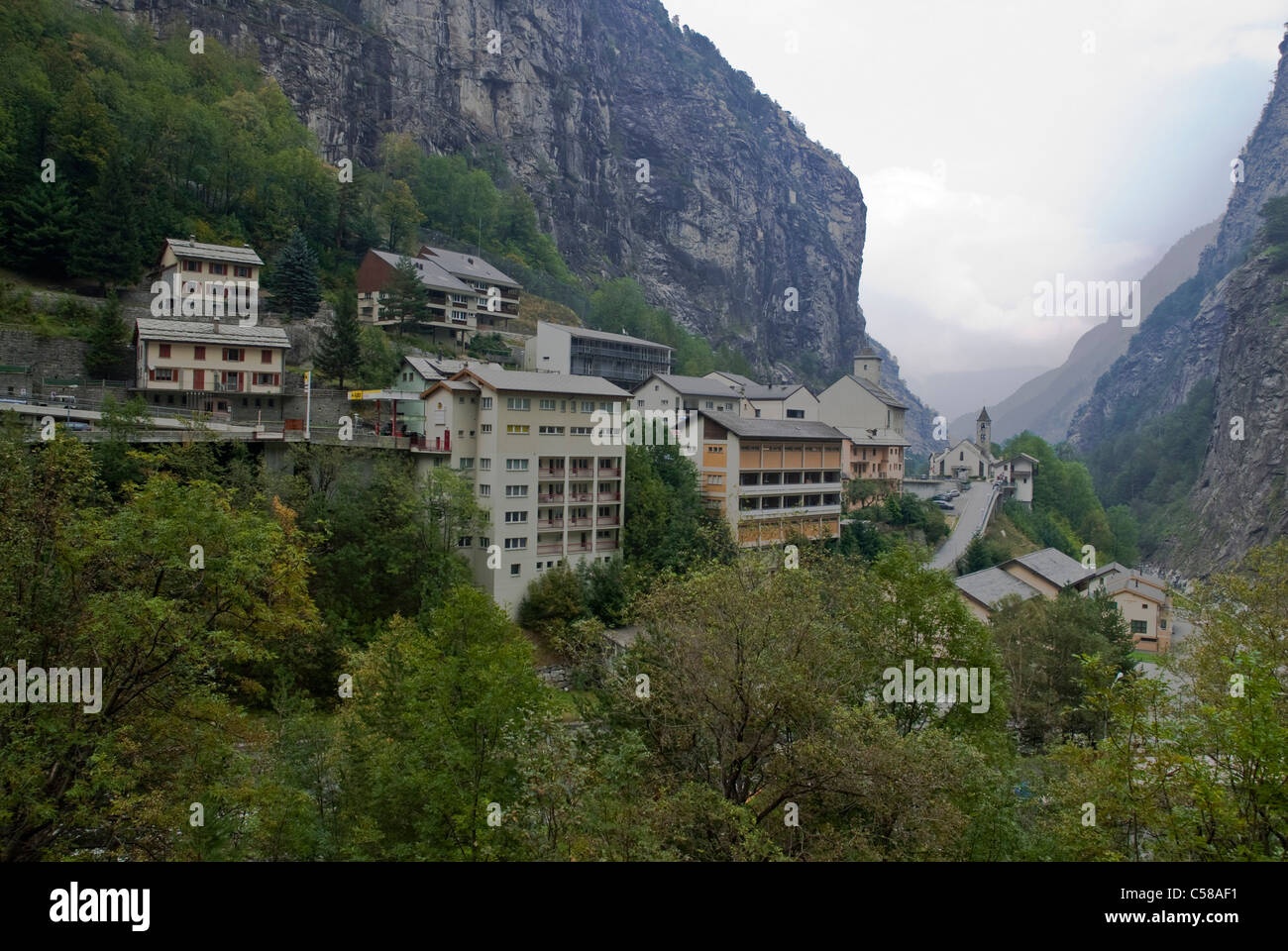 stone tower,switzerland,mountains,village