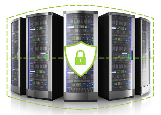 server rack, security badges, access control