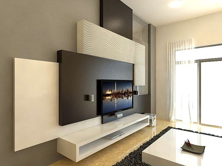 living room, television, modern design