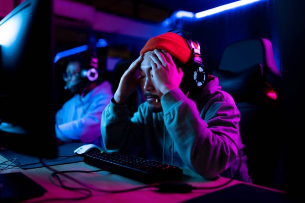 gaming console, blue screen, frustrated gamer