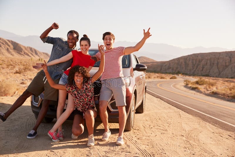 car,road,people,group