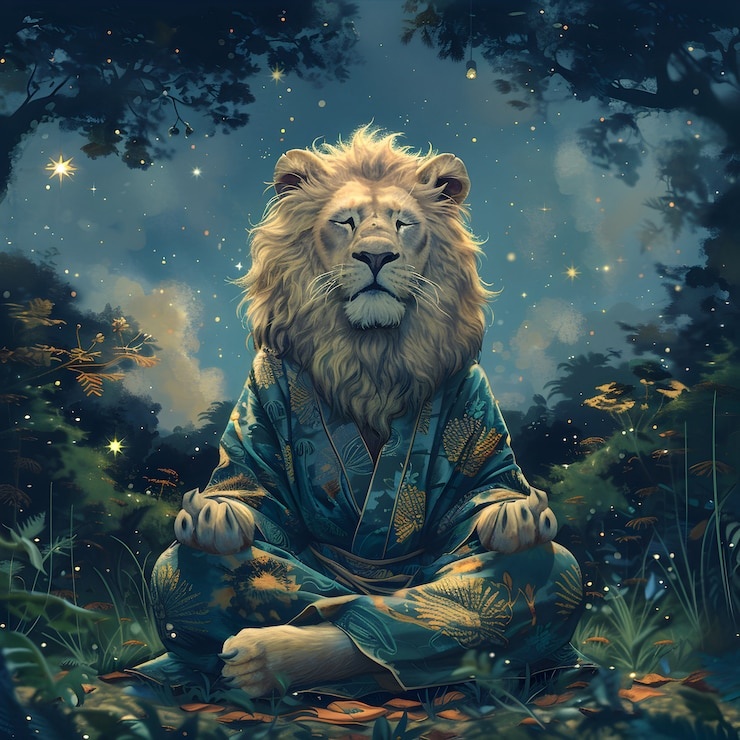 mindfulness,meditation,zodiac,lion