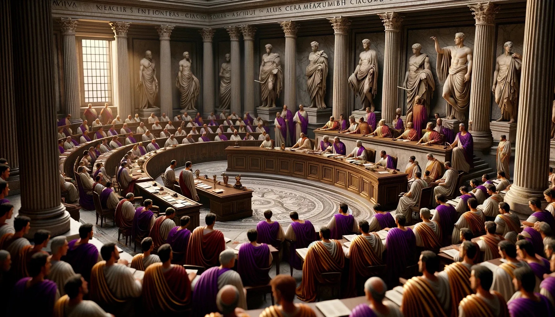 roman senate,meeting,toga,debate