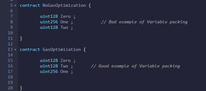 bit packing example solidity code