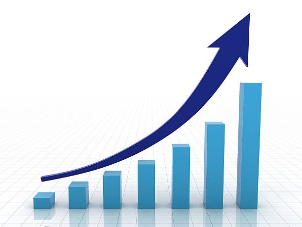 investing graph, upward trend, business, finance